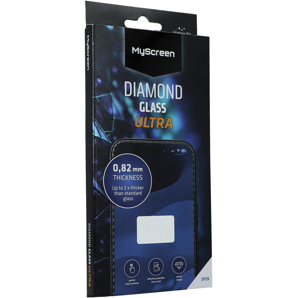 Szkło hartowane MyScreen Diamond Glass Ultra do iPhone 14 Pro Max, czarna ramka